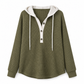 Locker sitzendes Strick-Kapuzenpullover für Damen