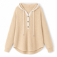 Locker sitzendes Strick-Kapuzenpullover für Damen
