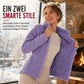 📢📢50%Rabatt!!!🎉✨Unisex-Wendbare warme Jacke mit Reißverschluss und Stehkragen