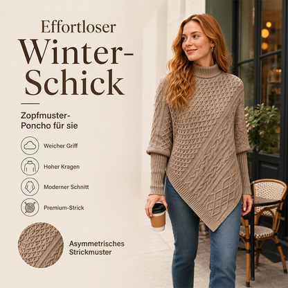 📢📢50%Rabatt!!!🎉✨Zopfpullover-Poncho für Damen