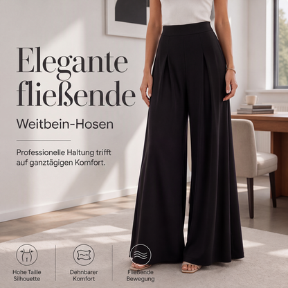 📢🎉50%Rabatt!!!🛍️✨Fließende hochtaillierte Weite Hose für Damen