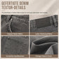 Damen Retro-Jeans mit hoher Taille und weitem Bein
