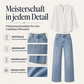 Weite Jeans für Damen mit vorderen Nähten