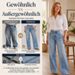 Weite Jeans für Damen mit vorderen Nähten