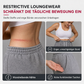 Damen High Waist Weite Bein Jogginghose mit gebogenen Nähten und Taschen