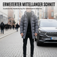 Mittellange Kapuzen-Steppjacke für Herren