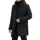Mittellange Kapuzen-Steppjacke für Herren