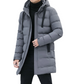 Mittellange Kapuzen-Steppjacke für Herren