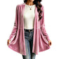 📢🎉50%Rabatt!!!🛍️✨Samt-Cardigan für Damen mit offener Vorderseite