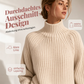 Bequemes Rollkragen-Strickkleid für Damen