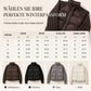 Damen Stehkragen Zopfmuster Patchwork Langarm Gepolstert Kurz Verdickt Warm Winter Baumwollmantel