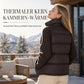 Damen Stehkragen Zopfmuster Patchwork Langarm Gepolstert Kurz Verdickt Warm Winter Baumwollmantel
