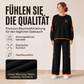 Damen-Casual-Sweatshirt & Weite-Hosen-Set