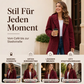 Legere Plüsch-Cardigan mit Kapuze für Damen