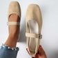 🥿 50% RABATT + GRATIS SOCKE! 👣 Bequeme Ballerinas aus PU in Wildlederoptik mit Riemchen – Weich, flexibel & stilvoll für jeden Tag 🧦