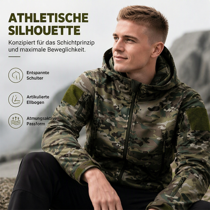🔥Beliebtes Produkt ！✨Outdoor-Camouflage-Kapuzenjacke für Herren – Lässiger Camo-Look, bequemer Sitz & vielseitig kombinierbar