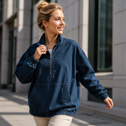 📢🎉50%Rabatt!!!🛍️✨Jeansjacke für Damen mit lockerer Passform
