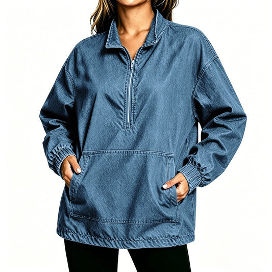 📢🎉50%Rabatt!!!🛍️✨Jeansjacke für Damen mit lockerer Passform
