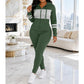 📢📢50%Rabatt!!!🎉✨Damen Freizeit-Set: Figurbetonter Hoodie und Hose