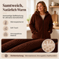 Lässige Plüsch-Kapuzenjacke für Damen