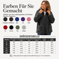 Lässige Plüsch-Kapuzenjacke für Damen