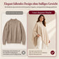 Elegante locker sitzende Strickstola in Uni-Farbe für Damen