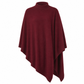 Elegante locker sitzende Strickstola in Uni-Farbe für Damen