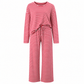 Legeres Streifen-Set aus Oberteil und Hose für Damen