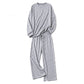 Legeres Streifen-Set aus Oberteil und Hose für Damen