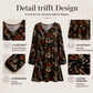 Elegantes Kleid für Damen mit Ahornblatt-Print