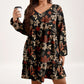 Elegantes Kleid für Damen mit Ahornblatt-Print