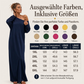 Damen Off-Shoulder Langarm Maxikleid