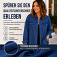 Jeansjacke für Damen mit ausgefranstem Saum und gewaschener Optik