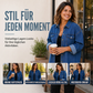Jeansjacke für Damen mit ausgefranstem Saum und gewaschener Optik
