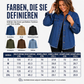 Jeansjacke für Damen mit ausgefranstem Saum und gewaschener Optik