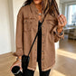 Jeansjacke für Damen mit ausgefranstem Saum und gewaschener Optik