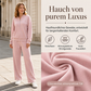 Damen-Set mit Halb-Reißverschluss-Sweatshirt und Weithosen