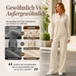 Damen-Set mit Halb-Reißverschluss-Sweatshirt und Weithosen