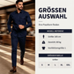 Herren Zweiteiler-Set aus Polyester, bestehend aus Hemd und Hose