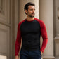 Langarm-Raglan-T-Shirt im Color-Block-Design für Herren