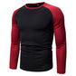 Langarm-Raglan-T-Shirt im Color-Block-Design für Herren
