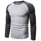 Langarm-Raglan-T-Shirt im Color-Block-Design für Herren