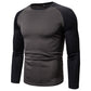 Langarm-Raglan-T-Shirt im Color-Block-Design für Herren