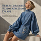 💎⭐ Top-bewertet – Oversized Denim-Mini-Kleid – bequem und stylisch