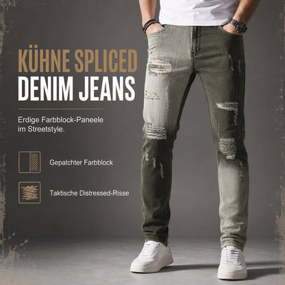 Zerrissene Slim-Fit-Jeans für Herren
