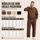 📢📢50%Rabatt!!!🎉✨Herren-Jacquard-Sweatshirt mit Buchstabenmuster & Jogginghose mit Kordelzug Set