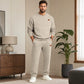 📢📢50%Rabatt!!!🎉✨Herren-Jacquard-Sweatshirt mit Buchstabenmuster & Jogginghose mit Kordelzug Set