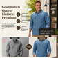 🧵 Lässig & praktisch – Freizeit-Jeanshemd mit Reißverschlusstaschen – Weicher Denim, moderner Schnitt & vielseitig kombinierbar