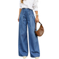 Weite Jeans mit hoher Taille für Damen