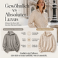 Warmer Damen-Sweatshirt mit Zopfmuster und Viertelreißverschluss